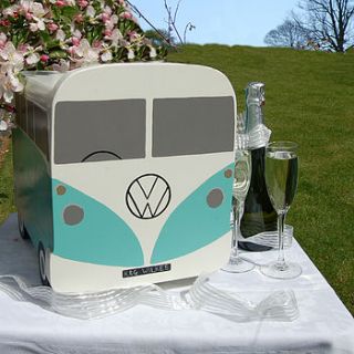 personalised campervan wedding post box by lindleywood