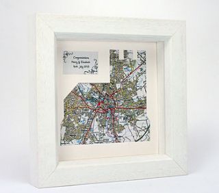 personalised church map artwork by thelittleboysroom