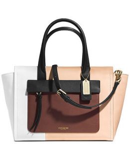 COACH BLEECKER RILEY CARRYALL IN COLORBLOCK LEATHER   COACH   Handbags & Accessories