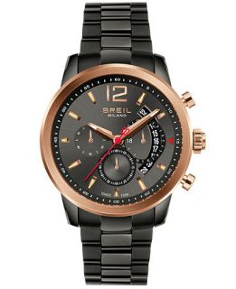Breil Milano Mens Chronograph Black Ion Plated Bracelet Watch 44mm TW1260   Watches   Jewelry & Watches