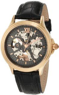 Stuhrling Original Men's 167.334569 Classic Delphi Priam Automatic Skeleton Rose Tone Watch Watches