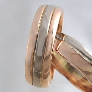 rose and white gold wedding band by charlotte cornelius jewellery design