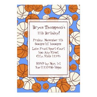 Basketball Party Invitation