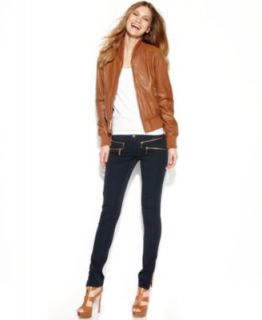 GUESS? Leather Motorcycle Jacket   Jackets & Blazers   Women