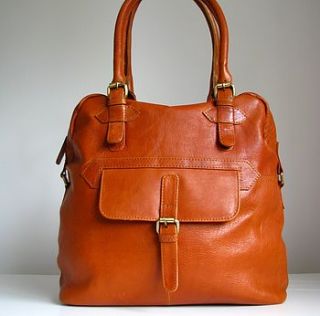leather handbag pocket tote by the leather store