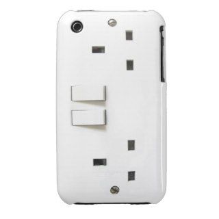Funny Photo of UK Electrical Outlet On iPhone Case iPhone 3 Cases