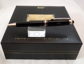 Montblanc Meisterstuck Legrand Ballpoint Pen 161, Black with Rose Gold Trim, Diamond, and Mother of Pearl Inlay MOP, LTD 75th Limited Anniversary Edition 1924 75202 2387  Ballpoint Stick Pens 