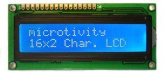 microtivity IM161 LCD Module 1602, White on Blue with Backlight  Camera & Photo