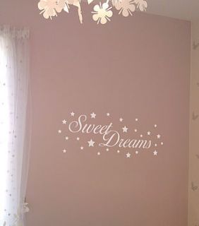 sweet dreams wall stickers by nutmeg