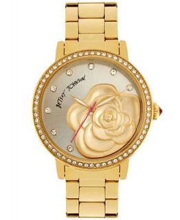 Betsey Johnson Watch, Womens Rose Gold Tone Stainless Steel Bracelet 40mm BJ00243 06   Watches   Jewelry & Watches