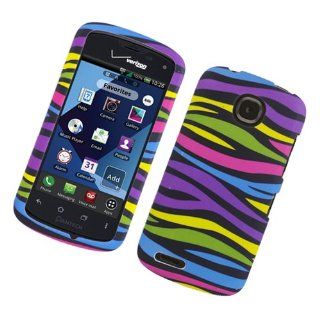 Eagle Cell PIPNR910R159 Stylish Hard Snap On Protective Case for Pantech Marauder R910   Retail Packaging   Rainbow Zebra Cell Phones & Accessories