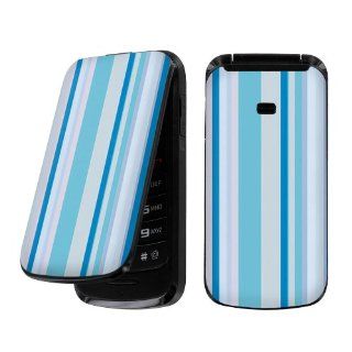 Samsung a157 Prepaid GoPhone SGH A157 ( AT&T ) Decal Vinyl Skin Blue Stripes   By SkinGuardz Cell Phones & Accessories