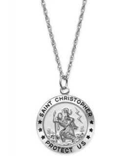 14k Gold Necklace, Saint Christopher Medal Pendant   Necklaces   Jewelry & Watches