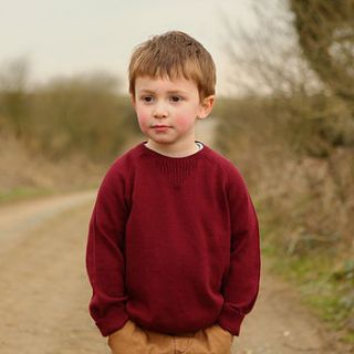 childs cotton and cashmere raglan jumper by picaloulou