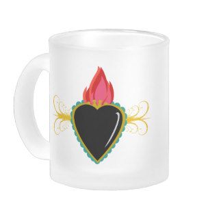 Sacred Heart Milagro with Flourishes Custom Cup Coffee Mugs