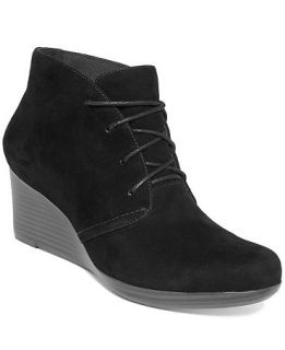 Clarks Womens Crystal Peri Wedge Booties   Shoes