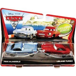 Disney / Pixar CARS 2 Movie 155 Die Cast Car 2Pack Finn McMissile & Leland Turbo Toys & Games