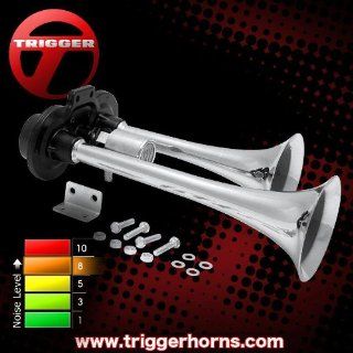Trigger The Boss 2 Trumpet Dual Tone Train Horn with Valve TRGH155   Automotive Air Horns