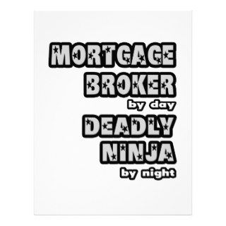 Mortgage Broker  Deadly Ninja Letterhead Design