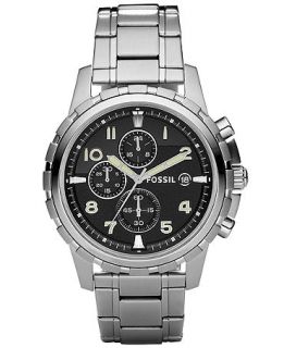 Fossil Mens Chronograph Dean Stainless Steel Bracelet Watch 45mm FS4542   Watches   Jewelry & Watches