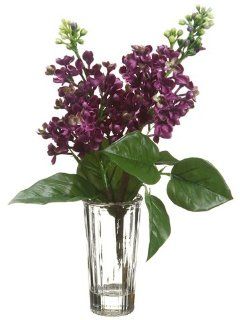 14" Lilac Silk Flower Arrangement  Purple/Green (case of 12)   Artificial Flowers