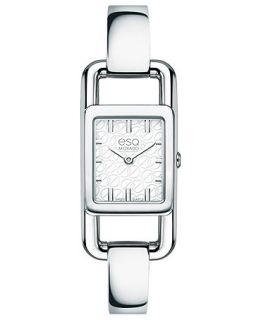 ESQ Movado Watch, Womens Swiss Angle Stainless Steel Bangle Bracelet 20mm 07101393   Watches   Jewelry & Watches