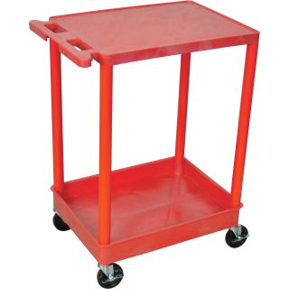 Luxor Utility Cart — Red, Model# RDSTC21RD  Service Carts