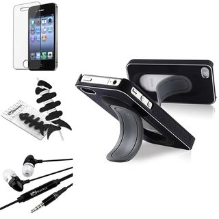 BasAcc Black Case/ Screen Protector/ Headset for Apple iPhone 4/ 4S BasAcc Cases & Holders