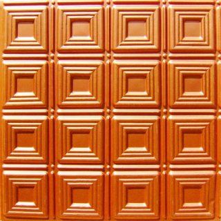 Faux Decorative Modern Plastic Ceiling Tile #153 Copper 2x2 Ul Rated Can Be Glue on Any Flat Surfase.cheap.discounted.pvc.  