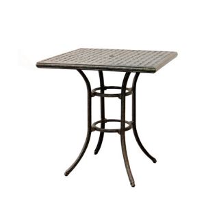 Bar table Cast aluminum construction Aged bronze finish 1 Year limited