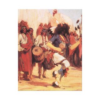 The Buffalo Dance by Gerald R. Cassidy Gallery Wrapped Canvas