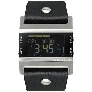  Diesel Men's DZ7081 Digital Black Leather Watch Diesel Watches