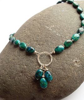 chrysocolla necklace by joey rose