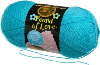 Lion Brand Yarn 550 148 Pound of Love Yarn, Turquoise, 16oz