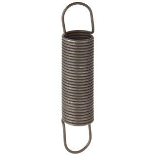 Music Wire Extension Spring, Steel, Inch, 1.75" OD, 0.148" Wire Size (Pack of 10)