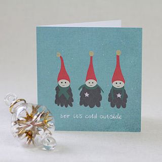 festive elf christmas cards by lil3birdy