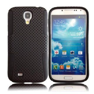 Bfun Black Perforated Silicone Tough Hard Case Cover for Samsung Galaxy S4 i9500 Cell Phones & Accessories