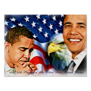 44th & 45th President,Barack Obama_Poster Print