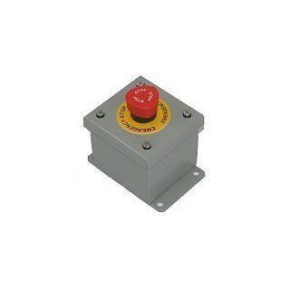 Emergency Stop Button Controller, Heavy Metal Enclosure  NEMA 12 Machine Tool Safety Accessories