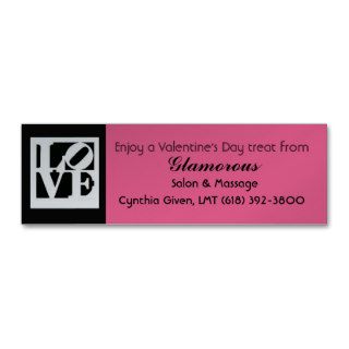 2011 Valentine coupon Business Card
