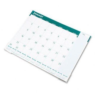 Recycled 13 Month Calendar Desk Pad, Jan  Jan 20, 22"x17", Teal HOD148  Office Desk Pad Calendars 