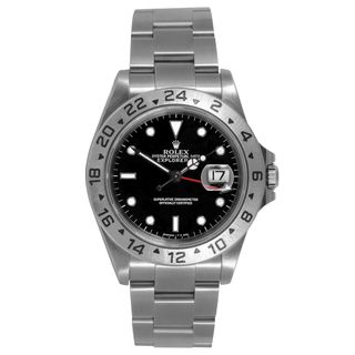 Pre owned Rolex Mens Explorer 2 Black Dial Automatic Watch Rolex Men's Pre Owned Rolex Watches