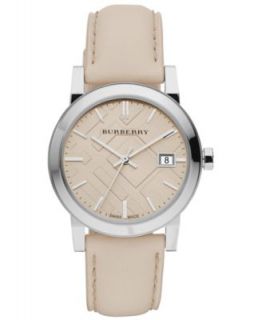 Burberry Watch, Womens Swiss The City Haymarket Check and Tan Leather Strap 34mm BU9133   Watches   Jewelry & Watches