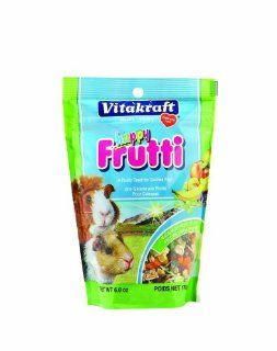 Vitakraft Guinea Pig Happy Frutti and 6 Ounce Pouch  Pet Snack Treats 