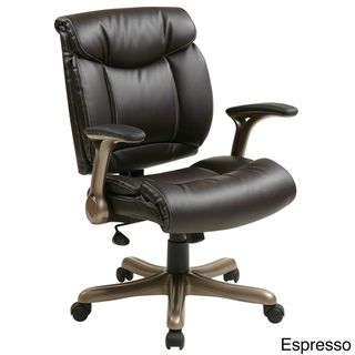 Office Star Products 'Work Smart' Eco Leather Seat and Back Executive Chair Model ECH8967 Office Star Products Executive Chairs