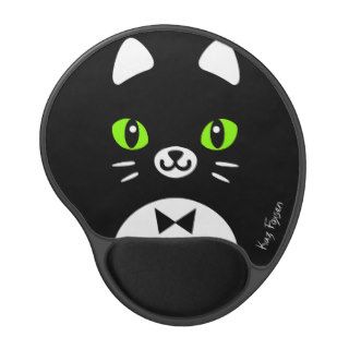 Custom Color Cute Tuxedo Cat Mousepad Gel Mouse Mats