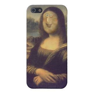 Funny Face Mona Lisa Laughter iPhone 5 Cases