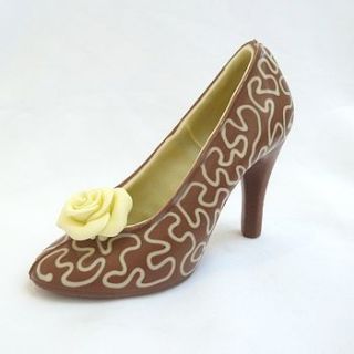 large chocolate shoe white lace by clifton cakes