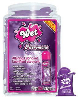Wet Pheromone Alluring Personal Lubricant   10 ml Pillows Bowl of 144  Massage Oils  Beauty