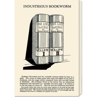 Bentley Global Arts Industrious Bookworm by Retromagic Stretched